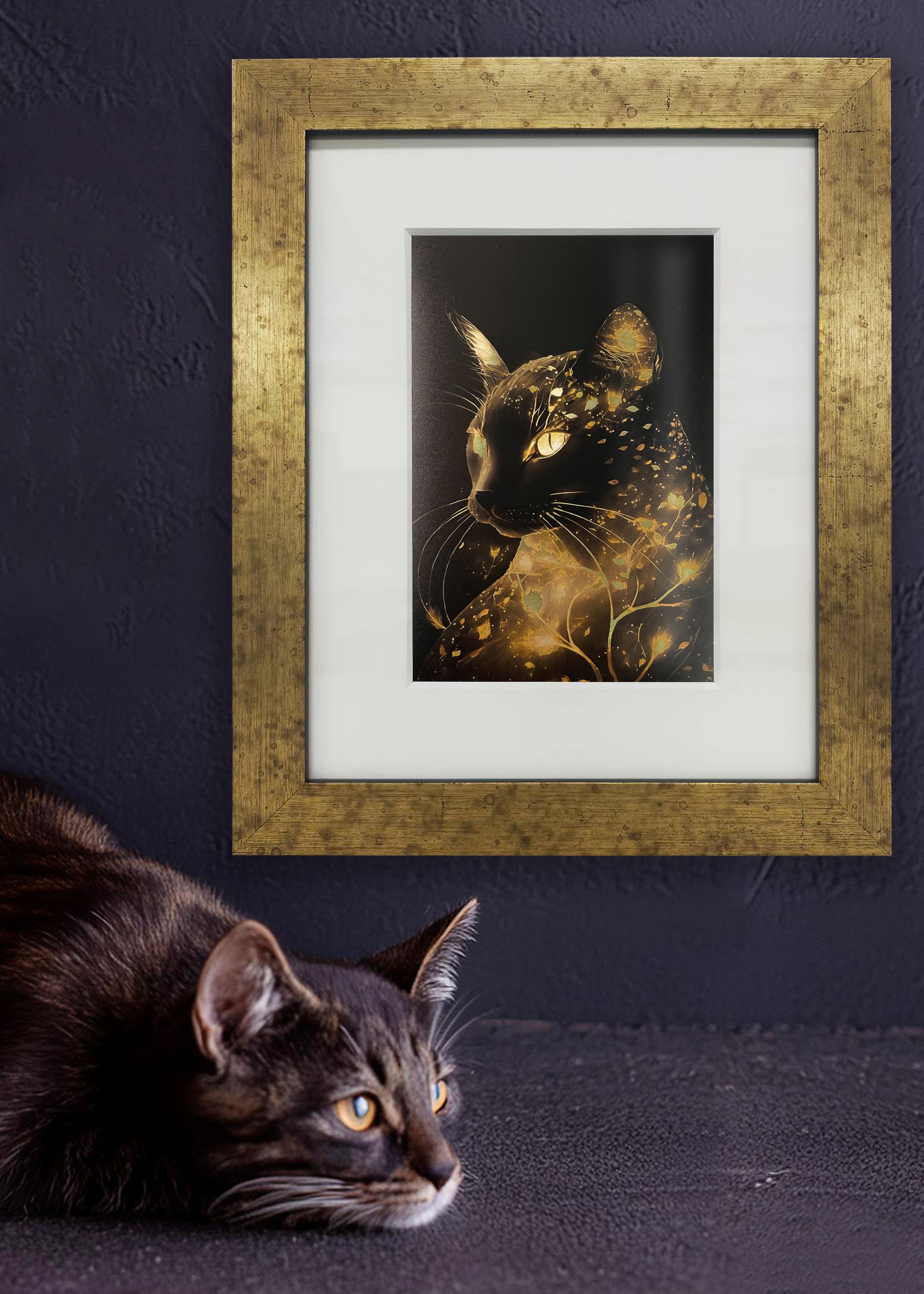 Japanese Luster Foil 02 [Inch Frame] / Cat, Special Printing 