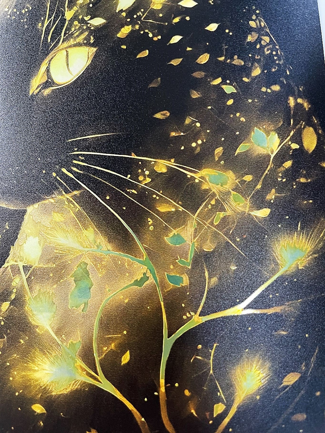 Japanese Luster Foil 02 [Inch Frame] / Cat, Special Printing