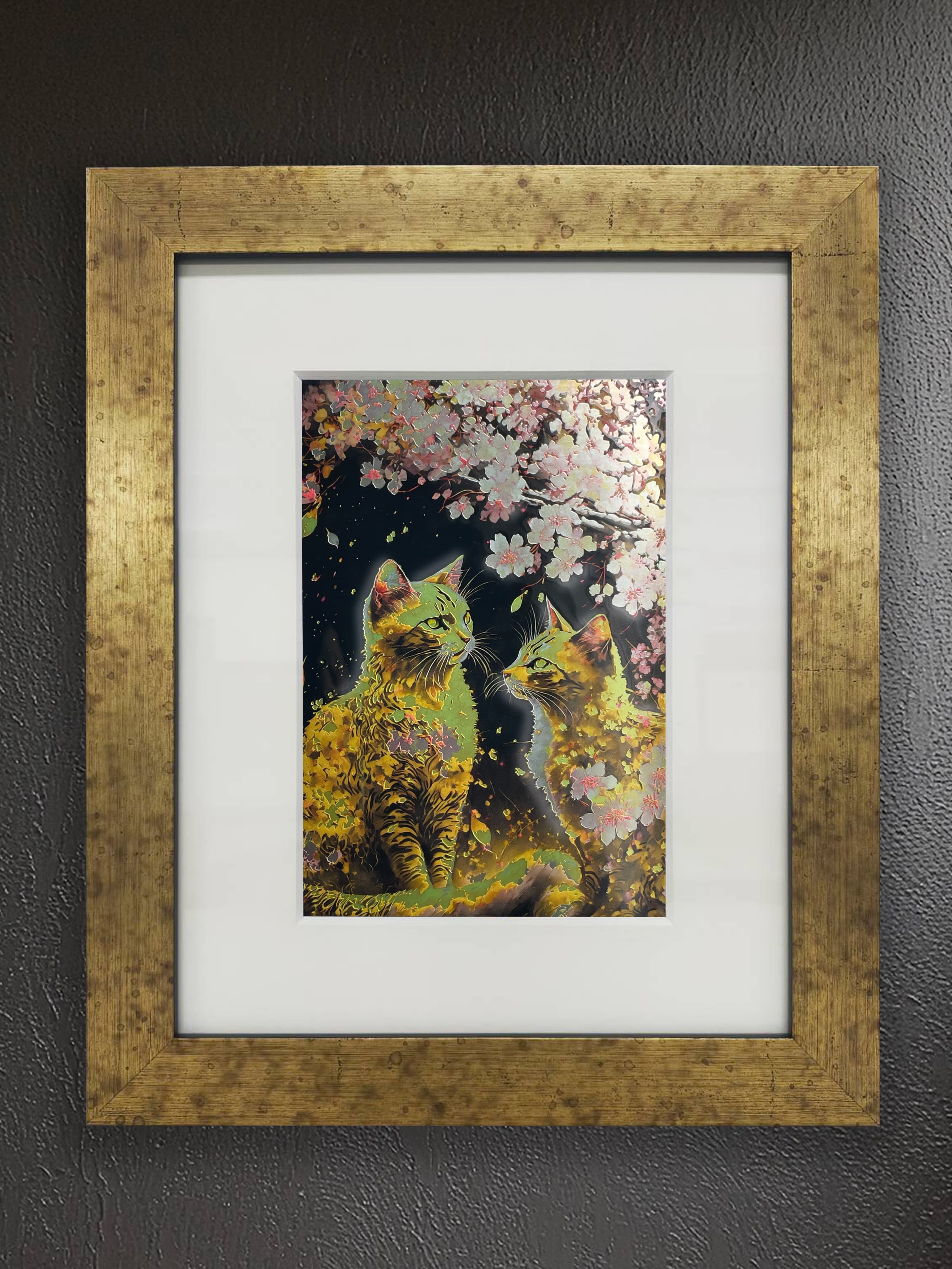 Japanese Luster Hana 01 [Inch Frame] / Cat, Special Print, Special