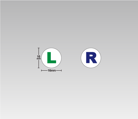 色分け LRシール 16Φ-便利シール屋さん