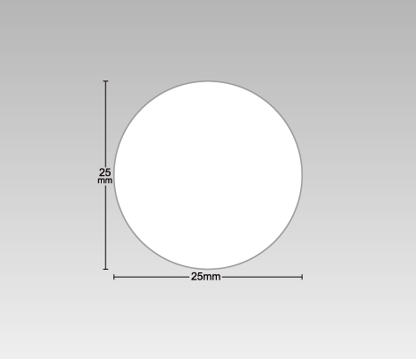 封緘シール（白）円形25φ
