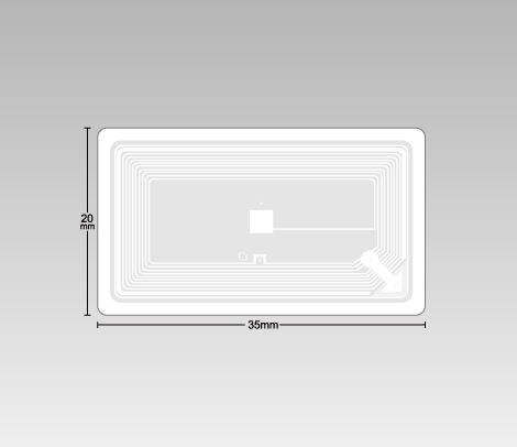 万引き対策　防犯シール（ICチップ柄） 35×20（シンプル）