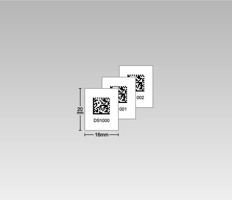 データマトリックス（DataMatrix）ナンバリングシール 12×12 アート