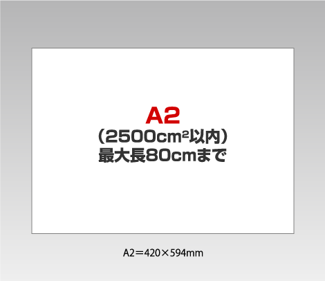 白PETデザインシールの試作 ［A2（2500cm2）以内］