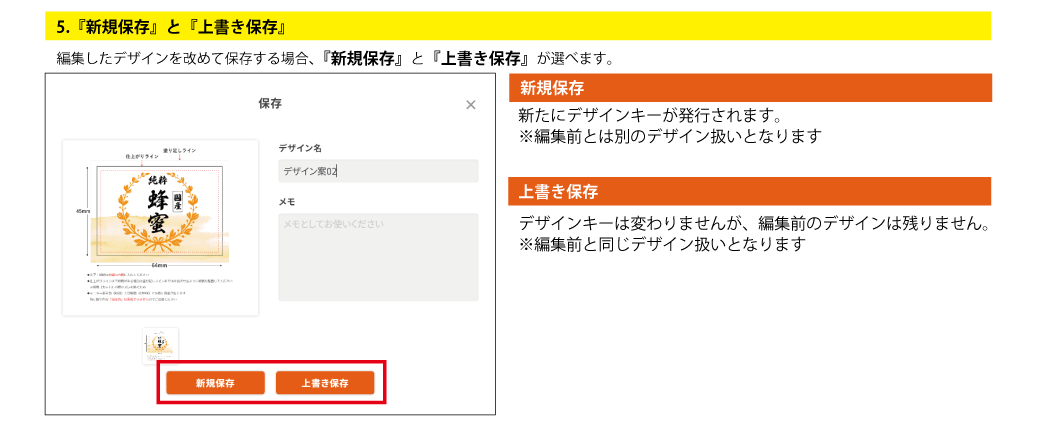デザインの保存期間像